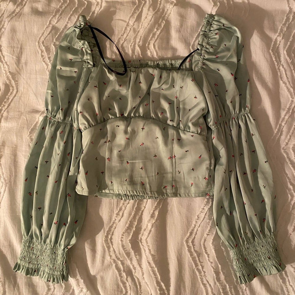 H&M silk top